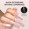 image:imageMelodySusie Short Ballerina X Nail Tips  300Pcs 15 Sizes Clear Acrylic Half Matte Full Cover Press on Nails for DIY Extension amp Salon UsePreShaped for LongLasting ManicureLong Square