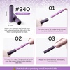 image:imageMelodySusie Super Long Small Crystal Top 31mm Mandrel Bit for Nails 332 Easy Off Nail Drill Bits for Sanding Bands Suitable for Acrylic Nails Gel Manicures and Pedicures Rose PinkPurple