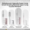 image:imageMelodySusie Super Long Small Crystal Top 31mm Mandrel Bit for Nails 332 Easy Off Nail Drill Bits for Sanding Bands Suitable for Acrylic Nails Gel Manicures and Pedicures Rose PinkZebra