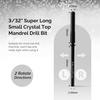 image:imageMelodySusie Super Long Small Crystal Top 31mm Mandrel Bit for Nails 332 Easy Off Nail Drill Bits for Sanding Bands Suitable for Acrylic Nails Gel Manicures and Pedicures Rose PinkBlack