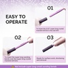 image:imageMelodySusie Super Long Small Crystal Top 31mm Mandrel Bit for Nails 332 Easy Off Nail Drill Bits for Sanding Bands Suitable for Acrylic Nails Gel Manicures and Pedicures Rose PinkPurple