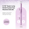 image:imageMelodySusie Super Long Small Crystal Top 31mm Mandrel Bit for Nails 332 Easy Off Nail Drill Bits for Sanding Bands Suitable for Acrylic Nails Gel Manicures and Pedicures Rose PinkPurple