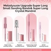 image:imageMelodySusie Super Long Small Crystal Top 31mm Mandrel Bit for Nails 332 Easy Off Nail Drill Bits for Sanding Bands Suitable for Acrylic Nails Gel Manicures and Pedicures Rose PinkPink