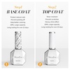 image:imageMelodySusie Thick Gel Nail Polish Set 2 Pcs 15ML Black amp White Gel Polish Set Soak Off UV LED White Gel Polish Christmas Gift for Women Nail Art Manicure Salon DIY Nail Design Decoration at Home2Pcs 15ml Top Coat  Base Coat