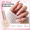 image:imageMelodySusie Thick Gel Nail Polish Set 2 Pcs 15ML Black amp White Gel Polish Set Soak Off UV LED White Gel Polish Christmas Gift for Women Nail Art Manicure Salon DIY Nail Design Decoration at HomeTop Coat Peel Off Base Coat Cuticle Oil Set