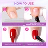 image:imageMelodySusie Thick Gel Nail Polish Set 2 Pcs 15ML Black amp White Gel Polish Set Soak Off UV LED White Gel Polish Christmas Gift for Women Nail Art Manicure Salon DIY Nail Design Decoration at Home15ML Clear Peel Off Gel Base Coat