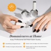 image:imageMelodySusie Thick Gel Nail Polish Set 2 Pcs 15ML Black amp White Gel Polish Set Soak Off UV LED White Gel Polish Christmas Gift for Women Nail Art Manicure Salon DIY Nail Design Decoration at Home2PCS 15ml Gel Top Coat Set