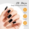 image:imageMelodySusie Thick Gel Nail Polish Set 2 Pcs 15ML Black amp White Gel Polish Set Soak Off UV LED White Gel Polish Christmas Gift for Women Nail Art Manicure Salon DIY Nail Design Decoration at Home2PCS 15ml Gel Top Coat Set