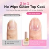 image:imageMelodySusie Thick Gel Nail Polish Set 2 Pcs 15ML Black amp White Gel Polish Set Soak Off UV LED White Gel Polish Christmas Gift for Women Nail Art Manicure Salon DIY Nail Design Decoration at Home15ML Glitter Top Coat
