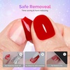 image:imageMelodySusie Thick Gel Nail Polish Set 2 Pcs 15ML Black amp White Gel Polish Set Soak Off UV LED White Gel Polish Christmas Gift for Women Nail Art Manicure Salon DIY Nail Design Decoration at Home15ML Clear Peel Off Gel Base Coat