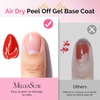 image:imageMelodySusie Thick Gel Nail Polish Set 2 Pcs 15ML Black amp White Gel Polish Set Soak Off UV LED White Gel Polish Christmas Gift for Women Nail Art Manicure Salon DIY Nail Design Decoration at HomeTop Coat Peel Off Base Coat Cuticle Oil Set