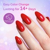 image:imageMelodySusie Thick Gel Nail Polish Set 2 Pcs 15ML Black amp White Gel Polish Set Soak Off UV LED White Gel Polish Christmas Gift for Women Nail Art Manicure Salon DIY Nail Design Decoration at Home15ML Clear Peel Off Gel Base Coat