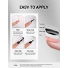 image:imageMelodySusie Thick Gel Nail Polish Set 2 Pcs 15ML Black amp White Gel Polish Set Soak Off UV LED White Gel Polish Christmas Gift for Women Nail Art Manicure Salon DIY Nail Design Decoration at Home15ML Clear Top Coat