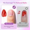 image:imageMelodySusie Thick Gel Nail Polish Set 2 Pcs 15ML Black amp White Gel Polish Set Soak Off UV LED White Gel Polish Christmas Gift for Women Nail Art Manicure Salon DIY Nail Design Decoration at Home15ML Clear Peel Off Gel Base Coat