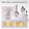 image:imageMelodySusie Thick Gel Nail Polish Set 2 Pcs 15ML Black amp White Gel Polish Set Soak Off UV LED White Gel Polish Christmas Gift for Women Nail Art Manicure Salon DIY Nail Design Decoration at Home2PCS 15ml Gel Top Coat Set