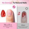 image:imageMelodySusie Thick Gel Nail Polish Set 2 Pcs 15ML Black amp White Gel Polish Set Soak Off UV LED White Gel Polish Christmas Gift for Women Nail Art Manicure Salon DIY Nail Design Decoration at Home15ML AirDry Peelable Base Coat