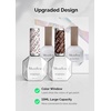 image:imageMelodySusie Thick Gel Nail Polish Set 2 Pcs 15ML Black amp White Gel Polish Set Soak Off UV LED White Gel Polish Christmas Gift for Women Nail Art Manicure Salon DIY Nail Design Decoration at HomeNeon Orange  Red
