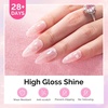 image:imageMelodySusie Thick Gel Nail Polish Set 2 Pcs 15ML Black amp White Gel Polish Set Soak Off UV LED White Gel Polish Christmas Gift for Women Nail Art Manicure Salon DIY Nail Design Decoration at Home15ML Glitter Top Coat