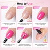 image:imageMelodySusie Thick Gel Nail Polish Set 2 Pcs 15ML Black amp White Gel Polish Set Soak Off UV LED White Gel Polish Christmas Gift for Women Nail Art Manicure Salon DIY Nail Design Decoration at HomeTop Coat Peel Off Base Coat Cuticle Oil Set