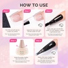 image:imageMelodySusie Thick Gel Nail Polish Set 2 Pcs 15ML Black amp White Gel Polish Set Soak Off UV LED White Gel Polish Christmas Gift for Women Nail Art Manicure Salon DIY Nail Design Decoration at Home15ML Glitter Top Coat