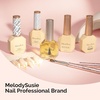 image:imageMelodySusie Top Coat Builder Gel Base Coat No Wipe Glossy Set Long Lasting Shine Finish Soak Off UV LED Nail Lamp Nail Polish Art Design Manicure Kit Perfect Gifts for Women Girls 3 Pcs 15ml ClearTop Coat
