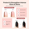 image:imageMelodySusie Top Coat Builder Gel Base Coat No Wipe Glossy Set Long Lasting Shine Finish Soak Off UV LED Nail Lamp Nail Polish Art Design Manicure Kit Perfect Gifts for Women Girls 3 Pcs 15ml ClearTop Coat  Base Coat and Builder Gel 019 Set
