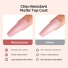image:imageMelodySusie Top Coat Builder Gel Base Coat No Wipe Glossy Set Long Lasting Shine Finish Soak Off UV LED Nail Lamp Nail Polish Art Design Manicure Kit Perfect Gifts for Women Girls 3 Pcs 15ml ClearTop Coat  Base Coat and Matte Top Coat Clear Set