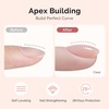 image:imageMelodySusie Top Coat Builder Gel Base Coat No Wipe Glossy Set Long Lasting Shine Finish Soak Off UV LED Nail Lamp Nail Polish Art Design Manicure Kit Perfect Gifts for Women Girls 3 Pcs 15ml ClearTop Coat  Base Coat and Builder Gel Clear Set