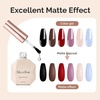 image:imageMelodySusie Top Coat Builder Gel Base Coat No Wipe Glossy Set Long Lasting Shine Finish Soak Off UV LED Nail Lamp Nail Polish Art Design Manicure Kit Perfect Gifts for Women Girls 3 Pcs 15ml ClearMatte Top Coat