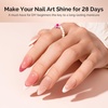 image:imageMelodySusie Top Coat Builder Gel Base Coat No Wipe Glossy Set Long Lasting Shine Finish Soak Off UV LED Nail Lamp Nail Polish Art Design Manicure Kit Perfect Gifts for Women Girls 3 Pcs 15ml ClearNail Dehydrator