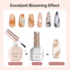 image:imageMelodySusie Top Coat Builder Gel Base Coat No Wipe Glossy Set Long Lasting Shine Finish Soak Off UV LED Nail Lamp Nail Polish Art Design Manicure Kit Perfect Gifts for Women Girls 3 Pcs 15ml ClearTop Coat  Base Coat and Blooming Gel Clear Set