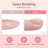 image:imageMelodySusie Top Coat Builder Gel Base Coat No Wipe Glossy Set Long Lasting Shine Finish Soak Off UV LED Nail Lamp Nail Polish Art Design Manicure Kit Perfect Gifts for Women Girls 3 Pcs 15ml ClearBuilder Gel Clear Dehydrator and Primer Set