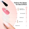 image:imageMelodySusie Top Coat Builder Gel Base Coat No Wipe Glossy Set Long Lasting Shine Finish Soak Off UV LED Nail Lamp Nail Polish Art Design Manicure Kit Perfect Gifts for Women Girls 3 Pcs 15ml ClearTop Coat  Base Coat and Matte Top Coat Clear Set