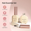 image:imageMelodySusie Top Coat Builder Gel Base Coat No Wipe Glossy Set Long Lasting Shine Finish Soak Off UV LED Nail Lamp Nail Polish Art Design Manicure Kit Perfect Gifts for Women Girls 3 Pcs 15ml Clear2 Top Coat