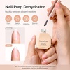 image:imageMelodySusie Top Coat Builder Gel Base Coat No Wipe Glossy Set Long Lasting Shine Finish Soak Off UV LED Nail Lamp Nail Polish Art Design Manicure Kit Perfect Gifts for Women Girls 3 Pcs 15ml ClearDehydrator and Primer