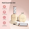 image:imageMelodySusie Top Coat Builder Gel Base Coat No Wipe Glossy Set Long Lasting Shine Finish Soak Off UV LED Nail Lamp Nail Polish Art Design Manicure Kit Perfect Gifts for Women Girls 3 Pcs 15ml ClearTop Coat and Base Coat Clear