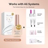 image:imageMelodySusie Top Coat Builder Gel Base Coat No Wipe Glossy Set Long Lasting Shine Finish Soak Off UV LED Nail Lamp Nail Polish Art Design Manicure Kit Perfect Gifts for Women Girls 3 Pcs 15ml ClearNail Dehydrator