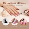 image:imageMelodySusie Top Coat Builder Gel Base Coat No Wipe Glossy Set Long Lasting Shine Finish Soak Off UV LED Nail Lamp Nail Polish Art Design Manicure Kit Perfect Gifts for Women Girls 3 Pcs 15ml ClearMatte Top Coat