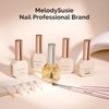 image:imageMelodySusie Top Coat Builder Gel Base Coat No Wipe Glossy Set Long Lasting Shine Finish Soak Off UV LED Nail Lamp Nail Polish Art Design Manicure Kit Perfect Gifts for Women Girls 3 Pcs 15ml ClearTop Coat  Base Coat and Builder Gel 019 Set