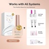 image:imageMelodySusie Top Coat Builder Gel Base Coat No Wipe Glossy Set Long Lasting Shine Finish Soak Off UV LED Nail Lamp Nail Polish Art Design Manicure Kit Perfect Gifts for Women Girls 3 Pcs 15ml ClearPrimer