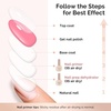 image:imageMelodySusie Top Coat Builder Gel Base Coat No Wipe Glossy Set Long Lasting Shine Finish Soak Off UV LED Nail Lamp Nail Polish Art Design Manicure Kit Perfect Gifts for Women Girls 3 Pcs 15ml ClearDehydrator and Primer