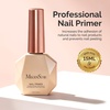 image:imageMelodySusie Top Coat Builder Gel Base Coat No Wipe Glossy Set Long Lasting Shine Finish Soak Off UV LED Nail Lamp Nail Polish Art Design Manicure Kit Perfect Gifts for Women Girls 3 Pcs 15ml ClearPrimer