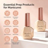 image:imageMelodySusie Top Coat Builder Gel Base Coat No Wipe Glossy Set Long Lasting Shine Finish Soak Off UV LED Nail Lamp Nail Polish Art Design Manicure Kit Perfect Gifts for Women Girls 3 Pcs 15ml ClearDehydrator and Primer