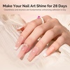 image:imageMelodySusie Top Coat Builder Gel Base Coat No Wipe Glossy Set Long Lasting Shine Finish Soak Off UV LED Nail Lamp Nail Polish Art Design Manicure Kit Perfect Gifts for Women Girls 3 Pcs 15ml ClearDehydrator and Primer