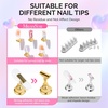 image:imageMelodySusie Update Nail Stand for Press Ons Cute Cat Claw Magnetic Base for Painting Display Holder with Reusable DoubleSided Tape for Home DIY Salon Supplies Rose PinkBlue heart