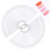 image:imageMelodySusie 100 Pcs Nail Swatch Sticks with Ring Clear Swatches for Gel Polish Transparent Acrylic Practice Tips Suitable for Displaying Colors Training Nail Art for Beginners and Professionals100 Pcs