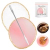 image:imageMelodySusie 2PCS Square Shape Resin Nail Art Palette Set with Stainless Steel Mixing Stick Professional Color Mixing Board for Gel Polish Acrylics Pigment Blending Salon and DIY Makeup ToolMulticolor
