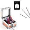 image:imageMelodySusie 3Pcs Cuticle Cleaner Nail Drill Bits Set with Nail Drill Bits Holder 25 Holes Case