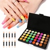 image:imageMelodySusie 40 Colors Nail Powder Pigment Kit  Long Lasting for Easy Gradient Ombre Nail ArtProfessional DIY Manicure Supplies for Beginners Home Salon Use40 Color