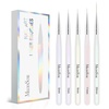image:imageMelodySusie 5Pcs Nail Art Liner Brushes Professional Gel Polish Painting Art Design Pen Set for Thin Long Lines Tiny Details Fine Drawing Delicate Coloring Sizes 5791120mm
